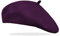 Van Der Rich ® - Klassischer französischer Baretthut Barett Wolle - Damen (Violett, One Size)
