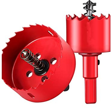 FHYTGBS M42 Bimetal-Lochöffner - Woodworking Bohrer-Reibahle-Gips-Board-Kunststoff-Eisen-Platten-Metall-Lochsäge (Size : 60MM)