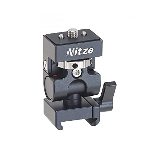 Nitze N54-G2 Feld-Monitorhalterung mit NATO-Schiene Klemme auf 6,35mm (1/4) - 20 Schraubstifte, Nutzlast bis zu 5kg für DSLR-Kamera-Käfig-Rig