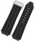 KFAA Uhrband für Hublot Big Bang. Silikon 25 * 19mm wasserdichte Männer Watch Strap Kette Uhr Zubehör Gummi Uhr Armbandkette (Color : Particlesblacksilver, Size : 25-19mm)