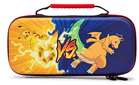 Custodia di protezione PowerA per Nintendo Switch - modello OLED, Nintendo Switch e Nintendo Switch Lite - Pokémon: Pikachu vs. Dragonite