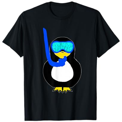 Schnorchel Pinguin Wasser Taucher T-Shirt