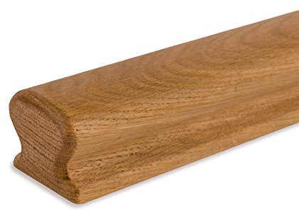 Pasamanos de roble lacado – 55 x 50 mm – Omega (110 cm)