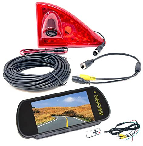 Dolphin Rückfahrkamera für Renault Master Van ab 2010, mit 7 Zoll Spiegelmonitor