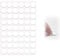 54 Pcs Adhesive Surface Repair Patches – Matte White Hidden Solution for Wooden Surfaces, Cabinets and Shelving Units