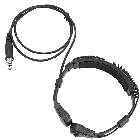 Oreillette Micro Gorge, Micro Casque avec Microphone PTT Doigt, Oreillette Radio Télescopique 2 Voies pour UV 5R BF 888S BF F8HP BF F9 UV 82
