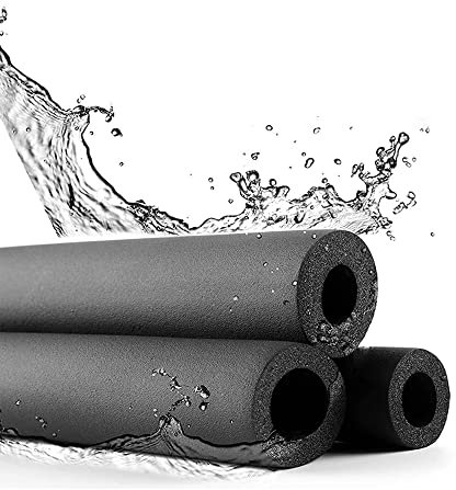 Isolation Tuyaux Chauffage Nouilles de piscine noires Tuyau d'isolation de tuyau en mousse d'eau Isolation à paroi épaisse Gaine isolante Tuyau en caoutchouc Préservation de la chaleur ( Size : 0.6cmx