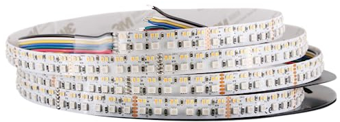 LED-Lichtband Color & Ambience Pro, Ra90+, 24V, 8W/m, 12mm | RGB & CCT zweireihig | Rolle 5m (IP Nano)