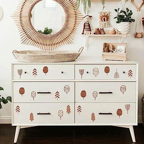 Dekoration Wandtattoo Brauner kleiner Baum-Wandaufkleber Abnehmbarer DIY wandaufkleber Wohnzimmer Schlafzimmer Küche Deko