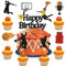 13 Stück Basketball Tortendeko Geburtstag, Basketball Cake Topper Kuchendekoration Happy Birthday Tortendeko für Sport Thema Jungen Herren Mädchen Geburtstagsparty Zubehör