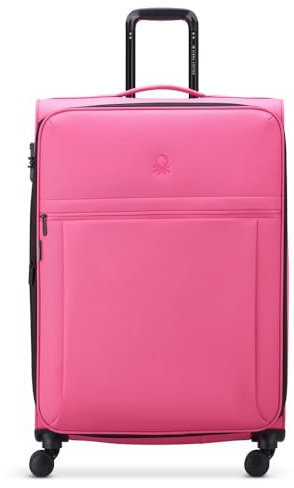 DELSEY PARIS x United Colors of Benetton - BE - Valise soute Souple 76 cm x 50 cm x 35 cm - 110 L - XL - Rose