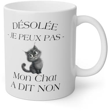 Mug Chat Mon chat a dit non idée cadeau humour drôle