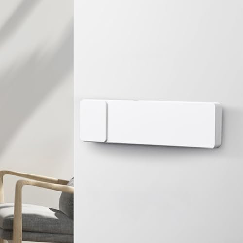 Cerradura de puerta minimalista de cobre puro, dormitorio interior, baño, pestillo interior muebles madera silenciosa cerradura de puerta ecológica (blanco)