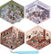 4 Sets DIY 3D House Stickers,Fun DIY Stickers Scene,Cute Cartoon Scene Stickers,DIY Stacking Scene Stickers,DIY Miniature Scene Sticker for Adult Kids (A Sets)