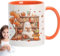 Tazza da caffè a di zucca, in ceramica, 400 ml, 8,5 x 11,5 cm, per autunno e Halloween, graziosa decorazione autunnale del Ringraziamento, tazza da caffè per adulti, bambini, donne, ideale per