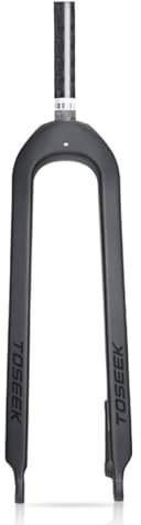 LZLYXZQ 1-1/8 26/27,5/29 3K T800 MTB-Gabel mit Fester Vollcarbon-Scheibenbremse 28,6 mm Threadless Straight Tube Superleichte Mountainbike-Vorderradgabel (27.5 Zoll)