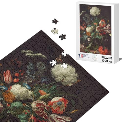 Classic Jigsaw Puzzle 1000 Pieces Jan Davidszoon de Heem Vase Flowers Painting Still Life