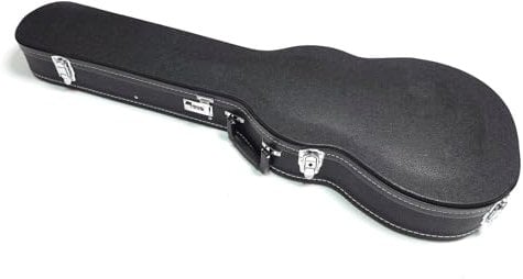 Custodia per chitarra elettrica premium per Gibson Les Paul, custodia rigida con interno in peluche, impermeabile, scomparto portaoggetti (E-Black con serratura), E-Black with Lock, formal, E-black