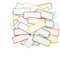 Magnetstreifen Beschreibbar,30 Stück LöSchbarer Whiteboard Magnetische Etiketten Wiederverwendbarer Namensschild Tags Multifunktions Flexible Etiketten für Whiteboard,Metallschränke,Kühlschränke