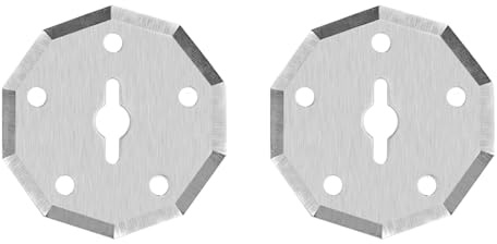 SnapFresh 2er-Pack Ersatz-Rotationsklingen, 4-V-Ersatzklingen für kabellose elektrische Scheren (40 mm) passend für EC0601C