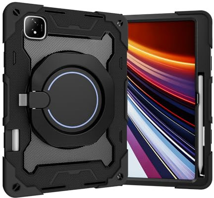 Tablet PC Case Kids Case Compatible with Honor GT Pro 12.3inch 2024,360° Rotatable Handle Stand Case Three-in-one Shatter-Resistant Shell,Drop-Proof,Shoulder Strap Compatible with Honor GT Pro 12.3inc