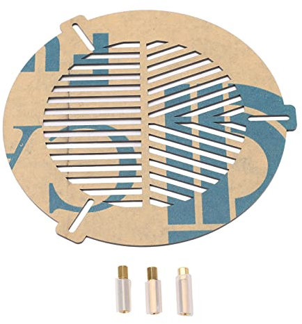Telescope Bahtinov Focus Mask, 100 to 140mm Acrylic Precision Focusing Tool for Astrophotography Telescope Objective Lens Accessories with 3 Metal Posts