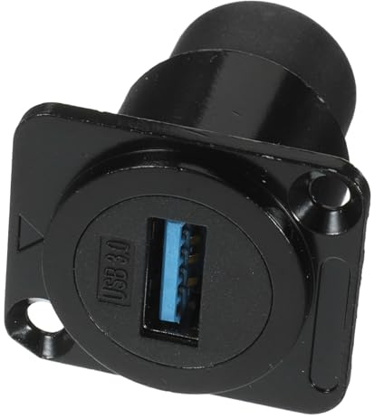 WEKADRIN USB-panelmontage-Adapter USB Durchgangs-schottadapter Weiblicher -anschluss Für Industriegeräte -schottverbinder Mit Schutzdeckel Kompatibel Mit Desktop-Computer Und Laptop
