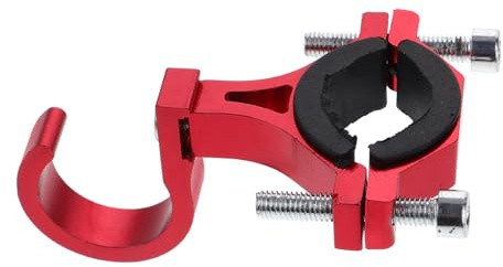 PENIKOKO Aluminum Alloy Motorcycle Hook for Electric Bikes and Scooters No-drill Easy Install Red Hanging Claw for Helmet and Bag Holder Bike Accessory for Handlebar Mount