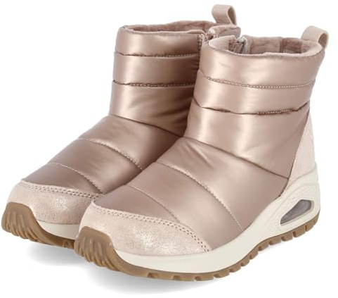 Skechers 168127 RSGD Women's Slip-On Boots Textile in Bronze, Rose Gold, 3 UK