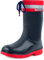 Ladeheid Stivali Bambino e Bambina in Gomma PVC Stivaletti Impermeabili per Ragazzi e Ragazze Calzature Antipioggia per Bimbi Resistenti all'Acqua LA-972 (Blu Scuro/Rosso 20 EU)