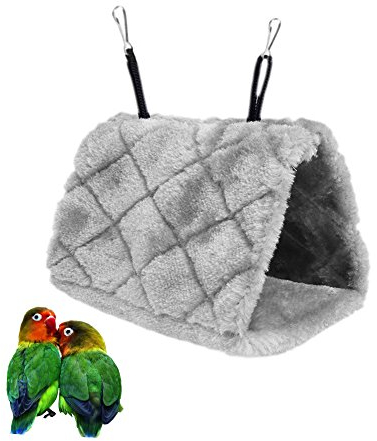 Bello Luna Graue Papagei Nest Haustier Vogel Nest Winter warme Hängematte hängen Höhle Käfig Plüsch glücklich Hütte Zelt Bett (S)