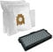 PakTrade SET - HEPA Filter + 10 Vacuum Cleaner Dust Bags For MIELE SF-AH50, S 5211, S 5311 SF-AH50, S4, S5 EcoLine, S 5211, S5211, Cat & Dog 5000, S8 Cat&Dog