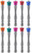 Gasea 10pcs Destornillador de Anillo de Color Phillips, Cabeza de Acero Magnética de Cruz PH2 Puntas de Phillips de Destornillador Bits
