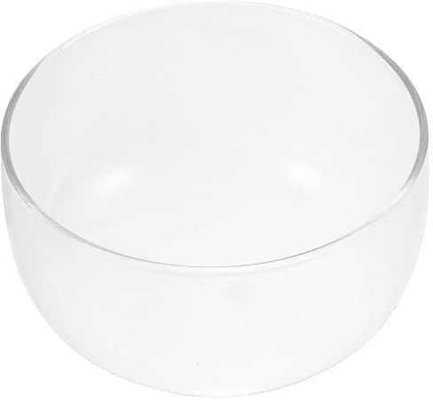 Small Glass Salad Bowl,Small Clear Serving Bowl, Glass Mixing Bowl All Purpose Round Serving Bowl, for Salads, Desserts,Microwave and Dishwasher Safe, 550ml