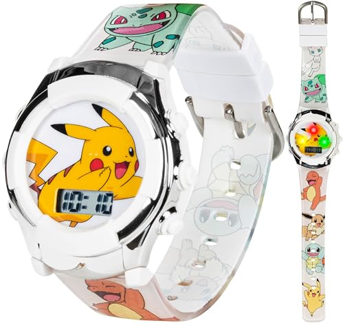 Accutime Kids Pokemon Digital LCD Quartz Watch for Toddlers, Boys, Girls and Adults All Ages