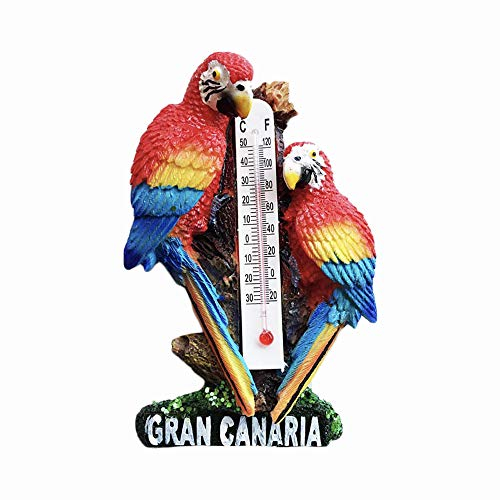 Kühlschrankmagnet, Motiv: Spanien Gran Canaria, 3D-Souvenir, Geschenk, handgefertigt, Heim- und Küchendekoration, Aras, Kühlschrankmagnet, Kollektion