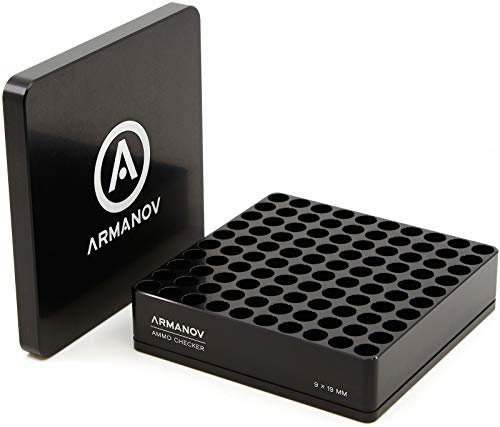 Armanov 9 x 21 Gauge Box 100 rnd. con Tasche con Aletta e Flip Cover (Nero)
