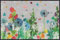 Salonloewe Fußmatte Bee Happy Portrait 050x077 bunt Eingangsmatte Frühling Blumen