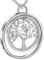 LOVORDS Collar Mujer Grabado Plata de Ley 925 Colgante Árbol de la Vida Familiar Círculo Regalo Abuela