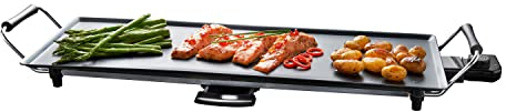 Quest 32529 XL Teppanyaki Grill/Non-Stick/Adjustable Thermostat/Accessories Included/Ideal for Dinner Parties