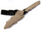 GLASSNOBLE Pinzas de alicates, seguro 1: 1 cuchillo de goma táctico entusiastas de entrenamiento militar CS cosplay juguete espada primera sangre accesorios daga modelo marrón