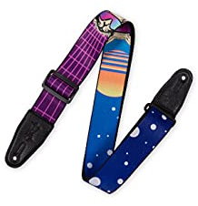 Levy's Unisex-Erwachsene MPD2 Gitarrengurt aus Polyester, 5,1 cm breit, Cyber Cat, One Size