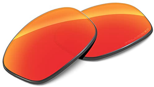 Tintart Verres de rechange performants compatibles avec Oakley Scalpel OO9095 Polarized Gravched, Rouge feu – polarisé., Taille unique