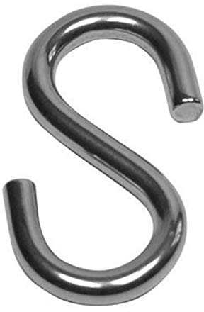 50 Stück - S-Haken, symmetrisch, Stahl verzinkt 40 mm Nr.2