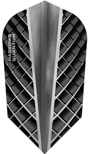 THOR-SPORTS Harrows Quantum Flights Slim/Pear/Kite/Standard in diversen Farben (Slim 1 Set, Silbergrau)