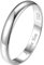 FindChic Silberringe Damen 925 schlicht Herrenring mit Gravur 3mm glatt Partnerringe für sie und ihn Ehering Couple Statement Fingerring Trauringe Verlobungsring Personalisiertes Geschenke Größe 57