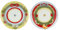THUN, Set 2 Piattini Dessert in Porcellana, Linea Bosco Magico, Idea Regalo, Ø 20.9 cm