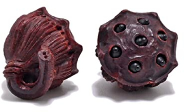 Natural Rosewood Boxwood Lotus Seed Beads Handmade Antique Beads for Jewelry Making DIY Beads Bracelet Yoga Necklace-WD-014-02