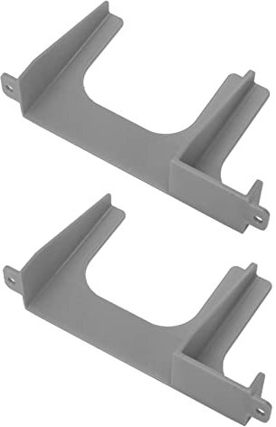 2 PCs Hard Drive Bracket for PS2, 2.5 Inch to 3.5 Inch Internal Hard Drive Spacer for PS2 SCPH 30000 SCPH 50000 Console, HDD SSD 3D Printed Mounting Bracket, Easy to Install (Silver Gray)