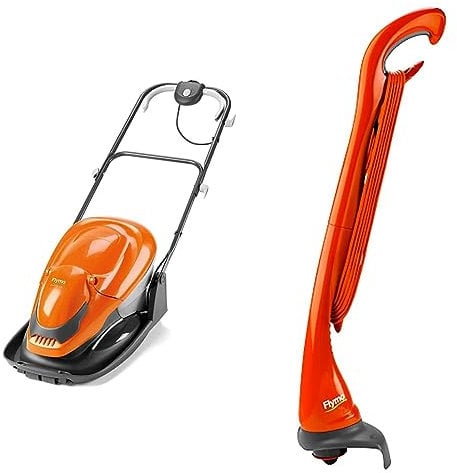 Flymo EasiGlide 300 Hover Collect Lawn Mower - 1700W Motor, 30cm Cutting Width, 20 Litre Grass Box & Mini Trim ST Electric Grass Trimmer, 230 W, Cutting Width 21 cm